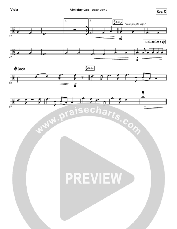 Almighty God Viola (Passion / Sean Curran)