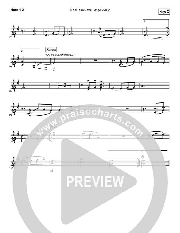 Reckless Love French Horn 1/2 (Passion / Melodie Malone)