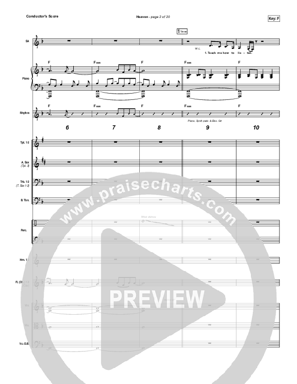 Heaven Conductor's Score (Passion / Sean Curran)