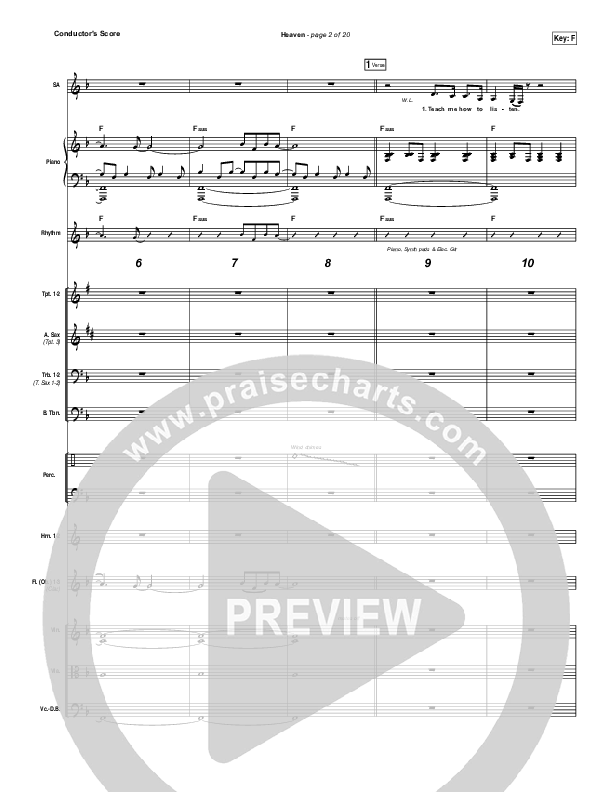 Heaven Conductor's Score (Passion / Sean Curran)