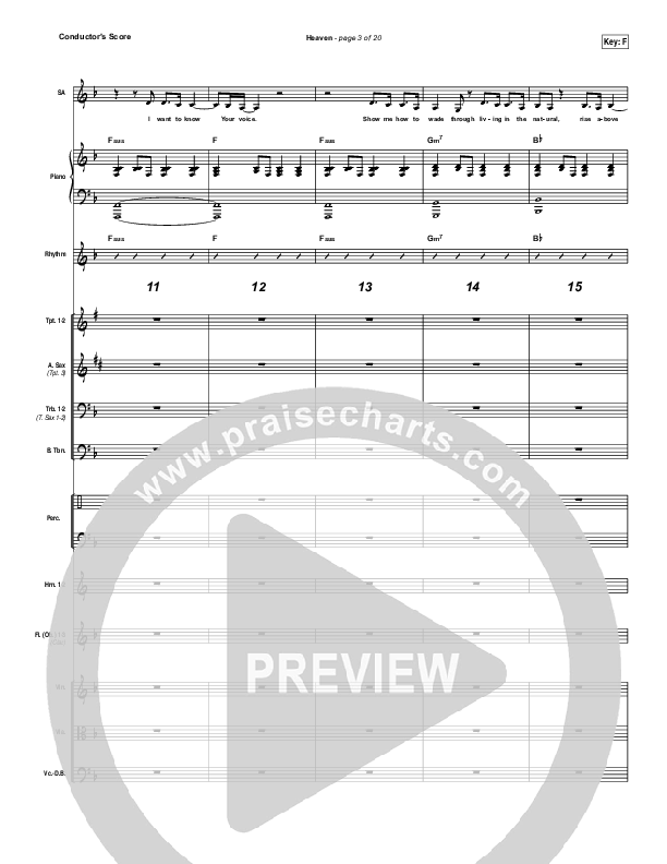 Heaven Conductor's Score (Passion / Sean Curran)