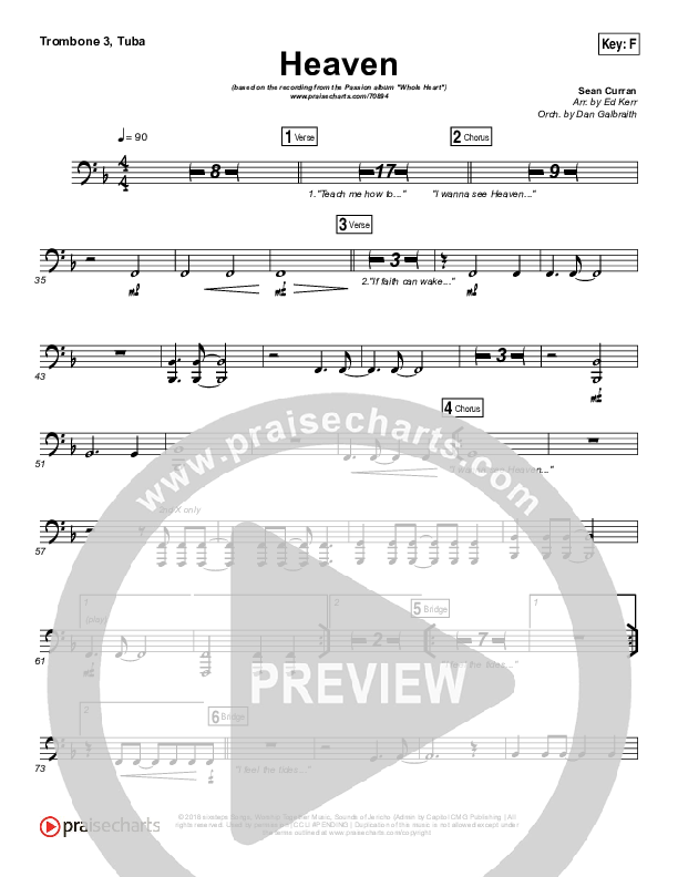 Heaven Trombone 3/Tuba (Passion / Sean Curran)
