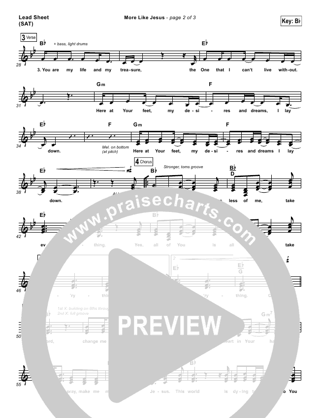 More Like Jesus Orchestration Passion Kristian Stanfill Praisecharts One person with passion is better than forty people merely interested raising a passionate generation with divine purpose to. praisecharts
