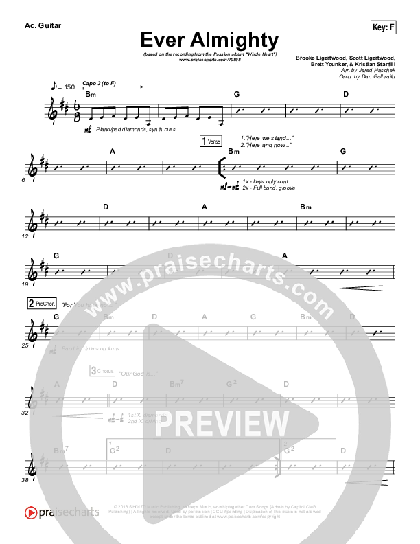 Ever Almighty Acoustic Guitar (Passion / Melodie Malone)