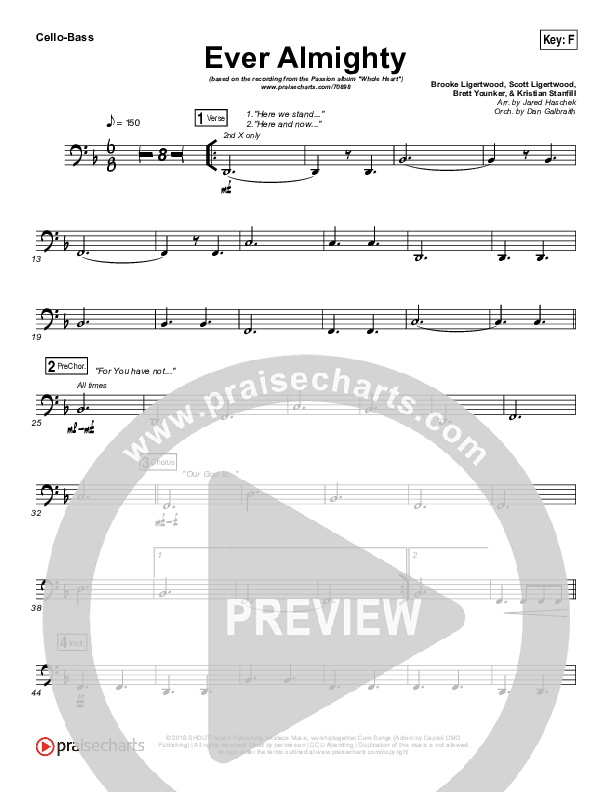 Ever Almighty Cello/Bass (Passion / Melodie Malone)
