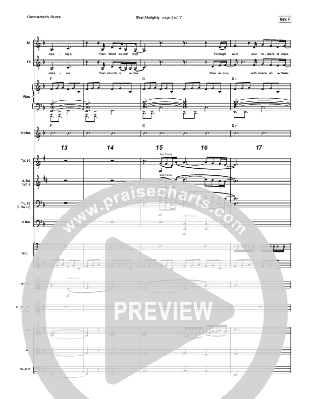 Ever Almighty Conductor's Score (Passion / Melodie Malone)