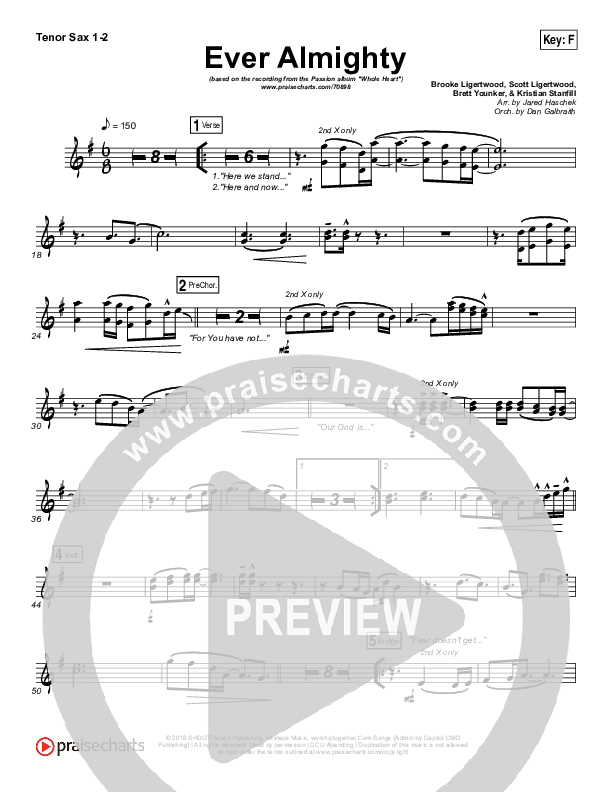 Ever Almighty Tenor Sax 1/2 (Passion / Melodie Malone)