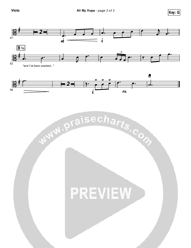 All My Hope Viola (Passion / Crowder / Tauren Wells)