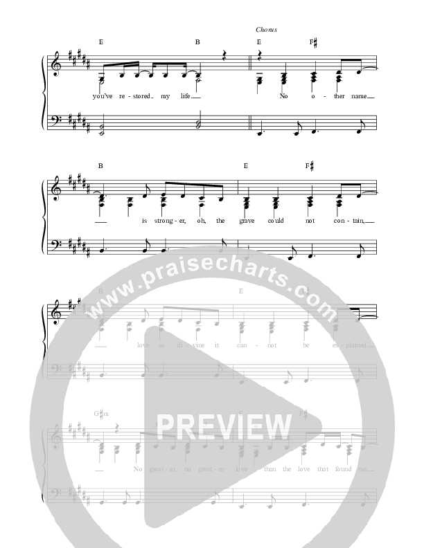 No Greater Love (How Marvelous) Lead & Piano (Greg Sykes)