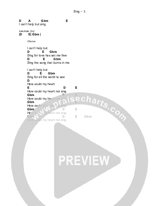 Sing Chords & Lyrics (Brad & Rebekah)