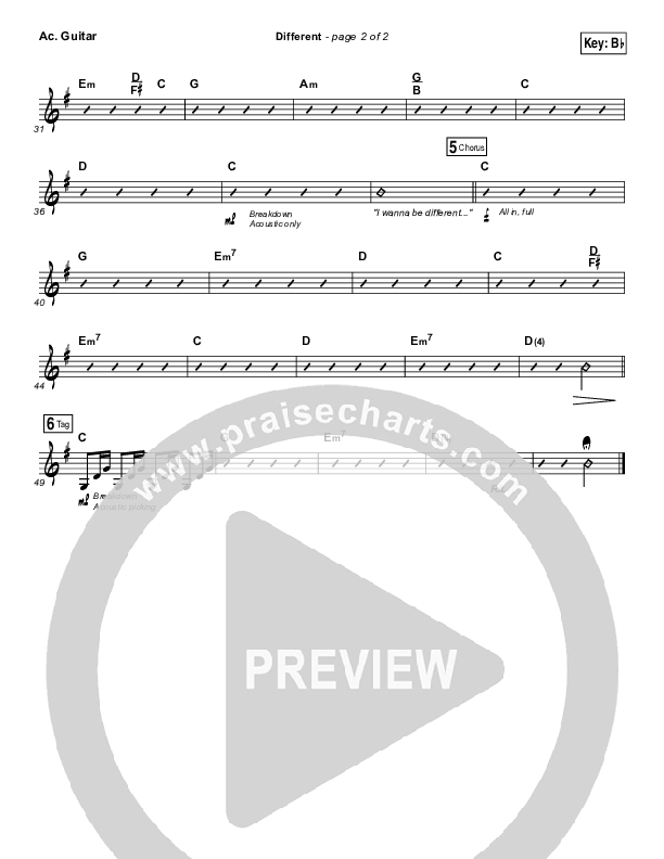 Different Acoustic Guitar (Micah Tyler)