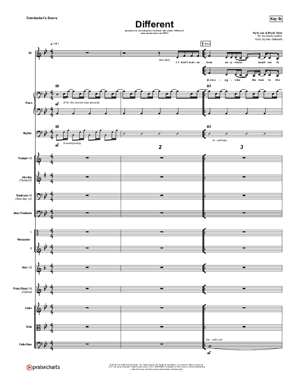 Different Conductor's Score (Micah Tyler)