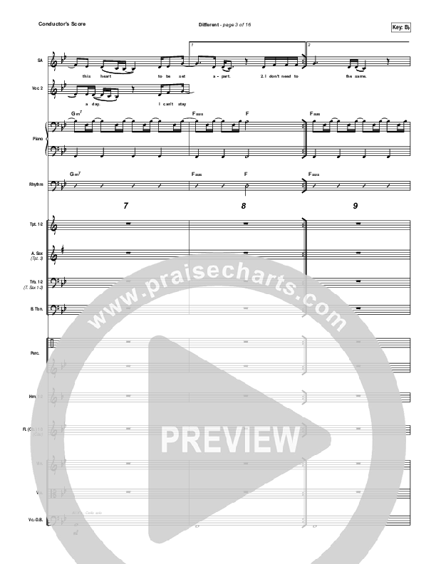 Different Conductor's Score (Micah Tyler)