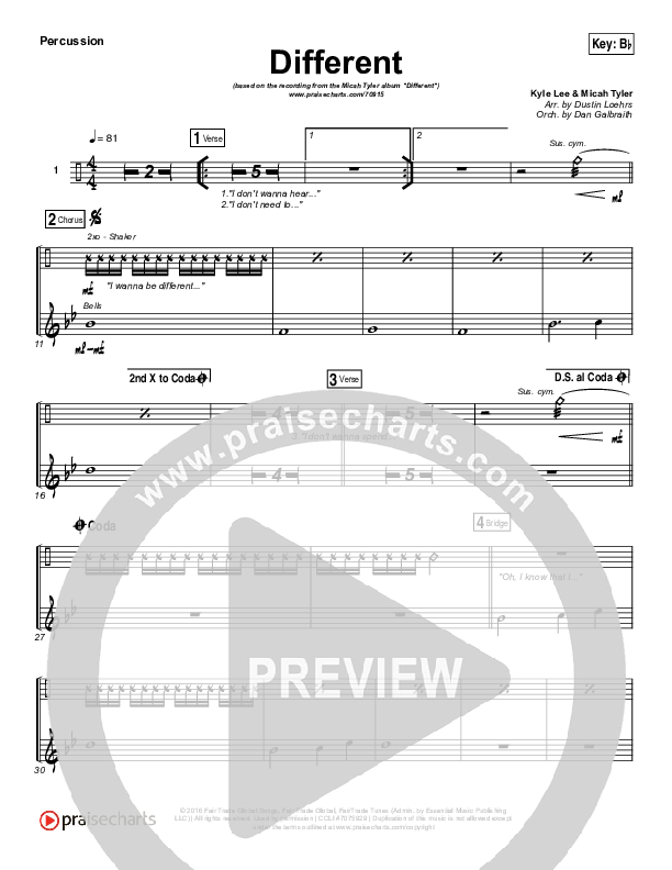 Different Percussion (Micah Tyler)