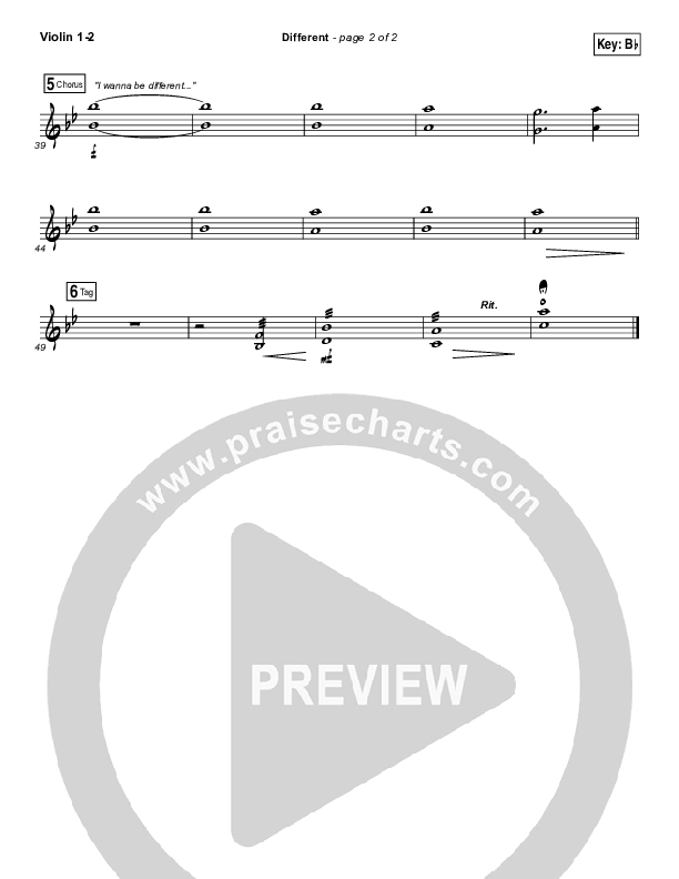 Different Violin 1/2 (Micah Tyler)