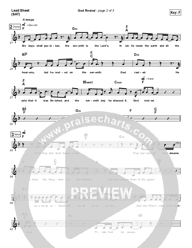 God Rested Lead (SAT) (Andrew Peterson)