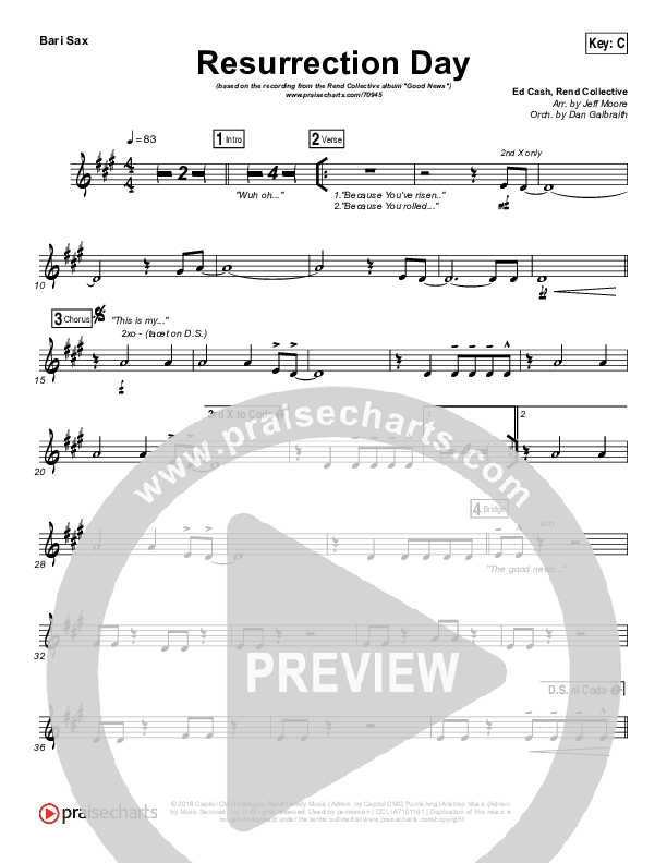 Resurrection Day Bari Sax (Rend Collective)