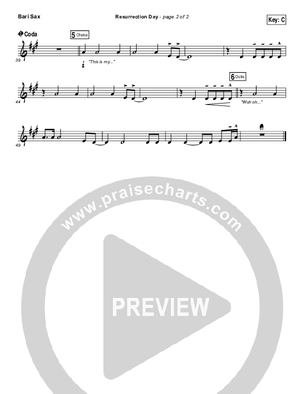 Resurrection Day Bari Sax (Rend Collective)