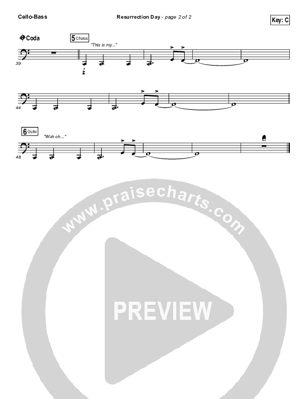 Resurrection Day Cello/Bass (Rend Collective)