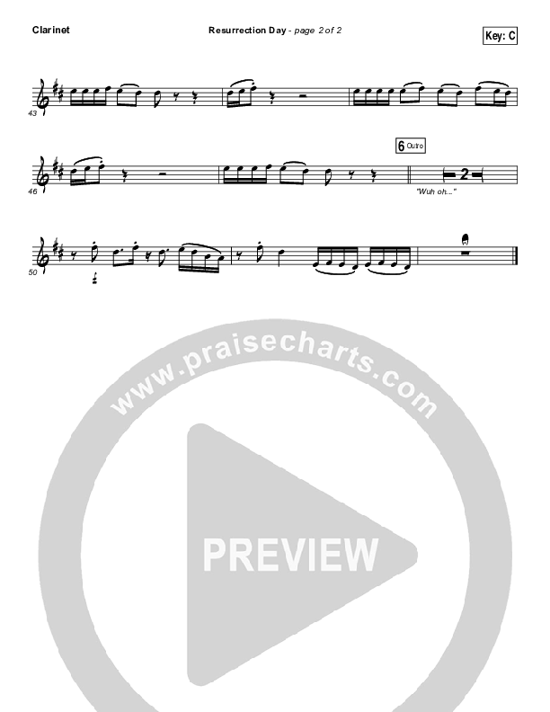 Resurrection Day Clarinet (Rend Collective)