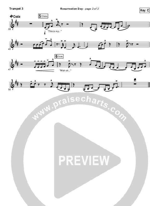 Resurrection Day Trumpet 3 (Rend Collective)