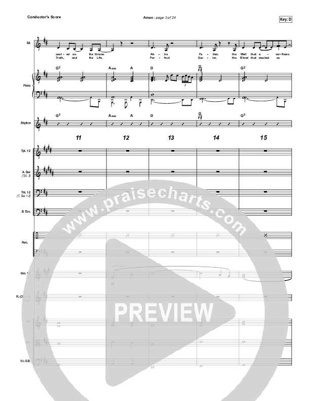 Amen Conductor's Score (People & Songs / Charity Gayle / Joshua Sherman)