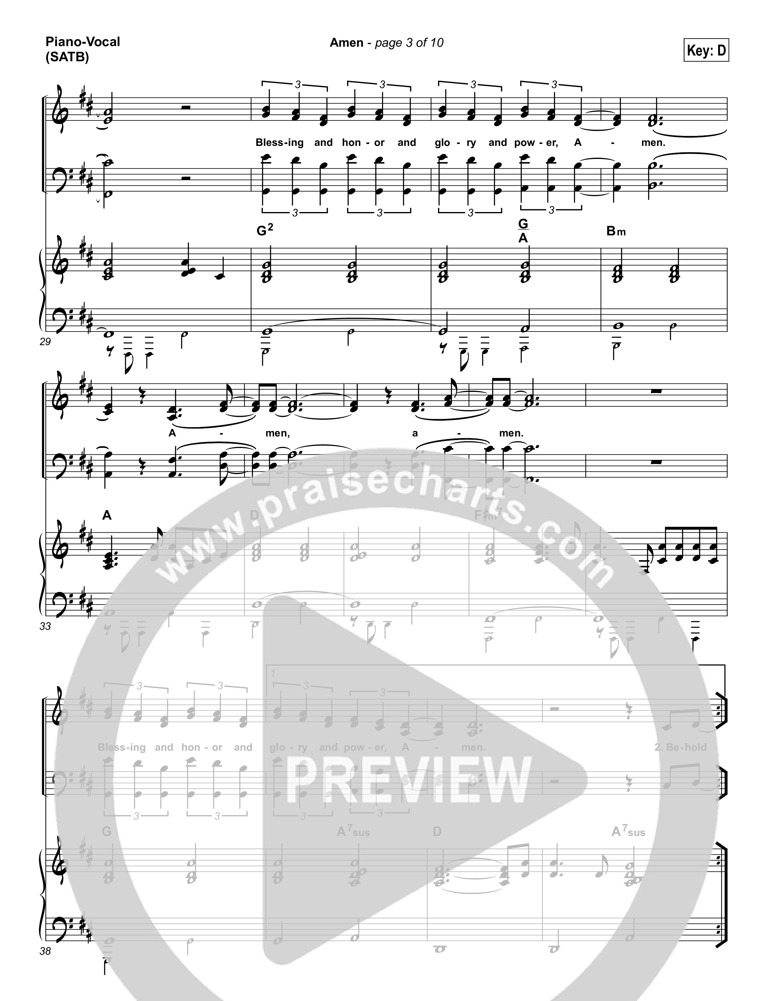 Amen Piano/Vocal (SATB) (People & Songs / Charity Gayle / Joshua Sherman)