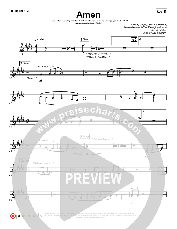 Amen Brass Pack (People & Songs / Charity Gayle / Joshua Sherman)