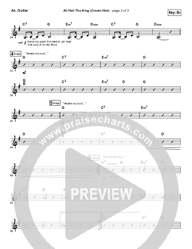 All Hail The King Acoustic Guitar (Vertical Worship)