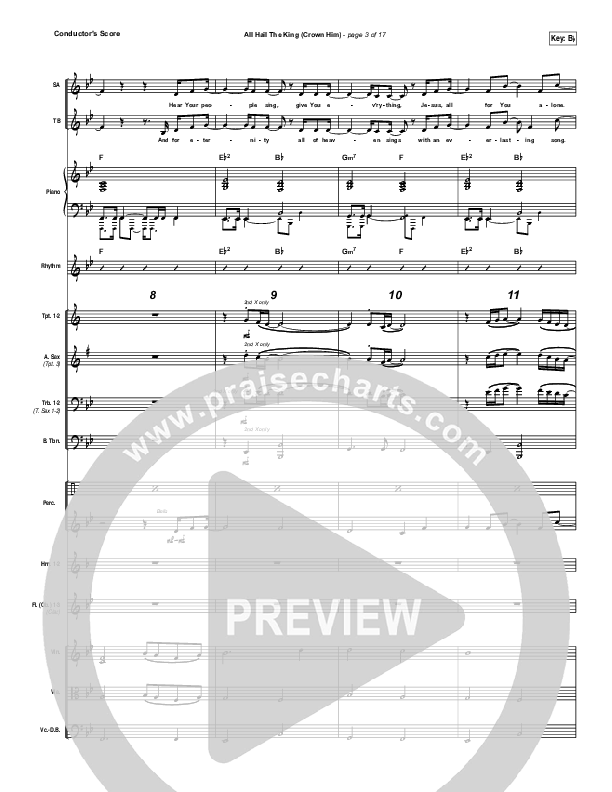 All Hail The King Conductor's Score (Vertical Worship)