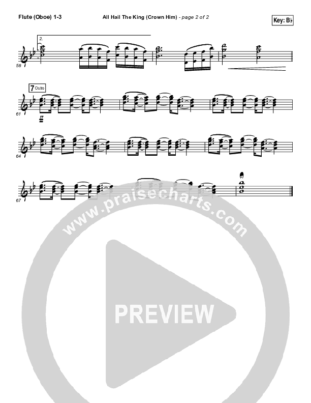 All Hail The King Flute/Oboe 1/2/3 (Vertical Worship)