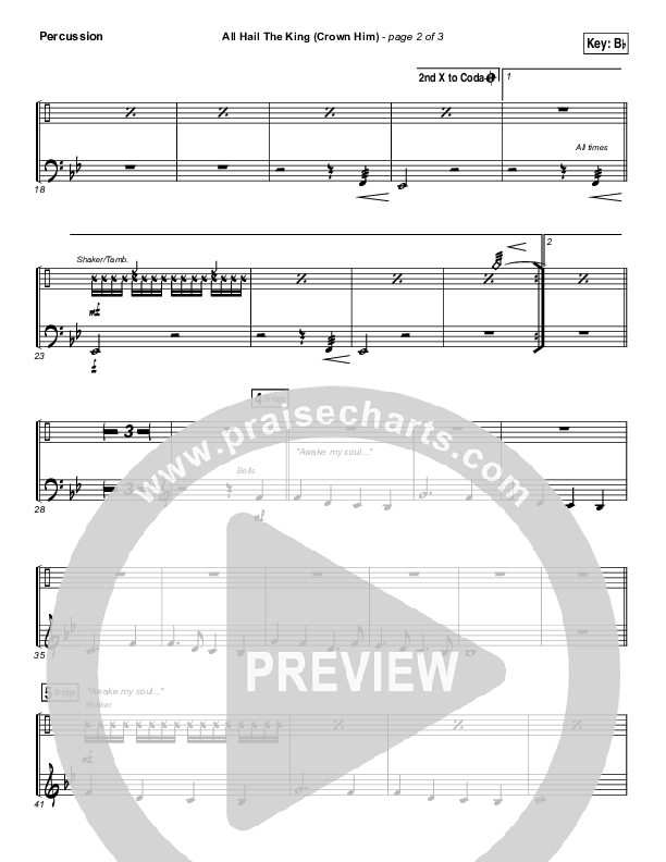 All Hail The King Percussion (Vertical Worship)