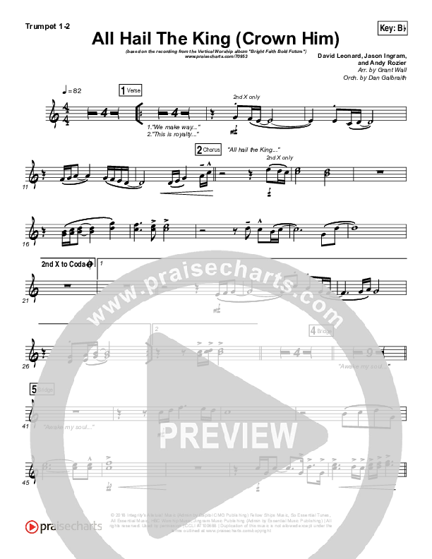 All Hail The King Brass Pack (Vertical Worship)