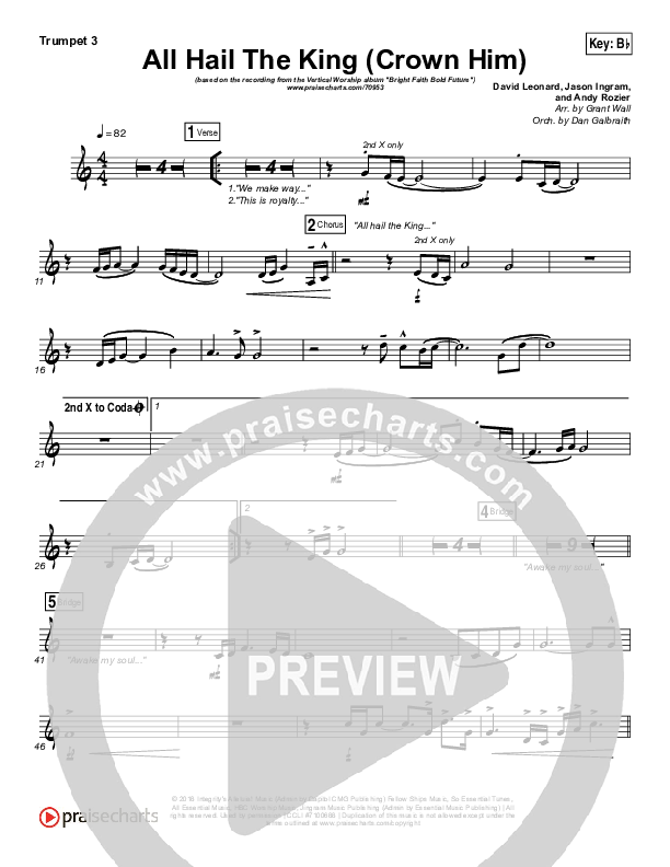 All Hail The King Trumpet 3 (Vertical Worship)