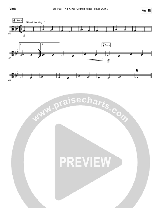 All Hail The King Viola (Vertical Worship)