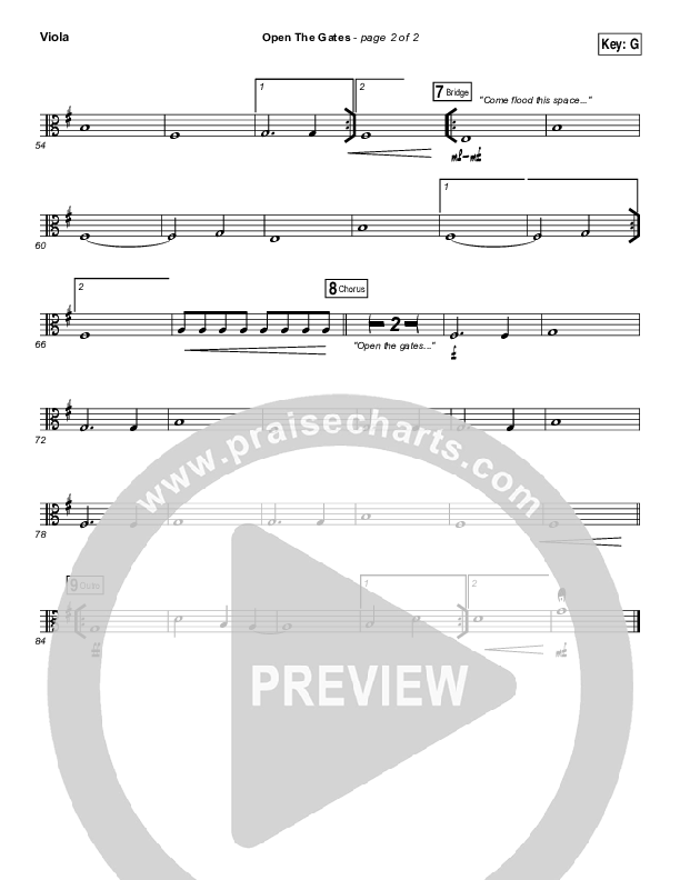 Open The Gates Viola (Vertical Worship)