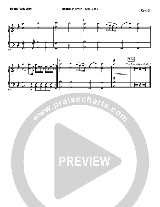 Hallelujah Amen String Pack (Vertical Worship / Jon Guerra)