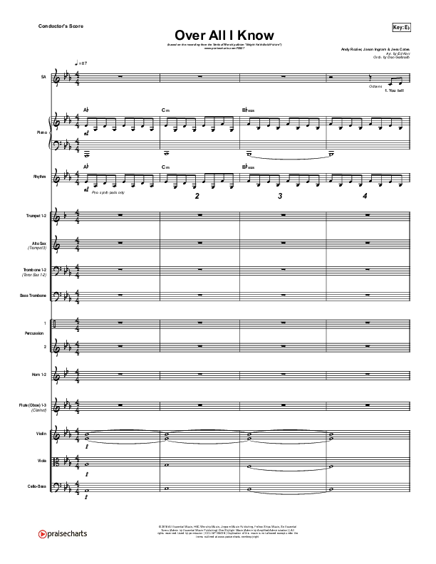 Over All I Know Conductor's Score (Vertical Worship)