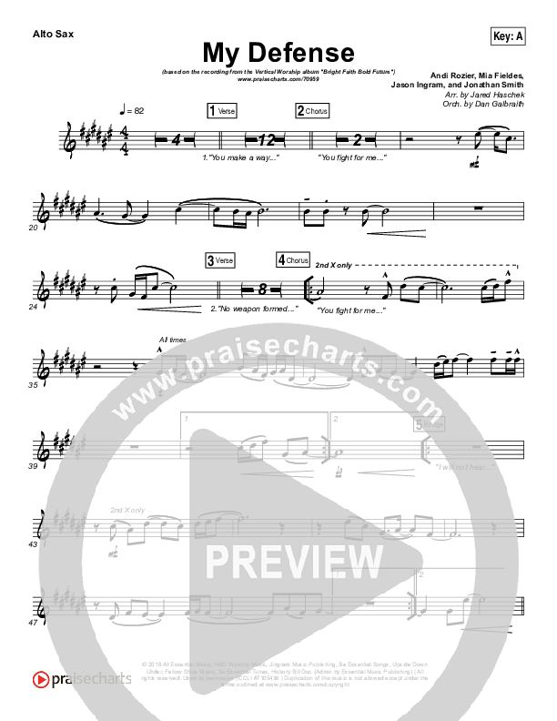 My Defense Alto Sax (Vertical Worship)