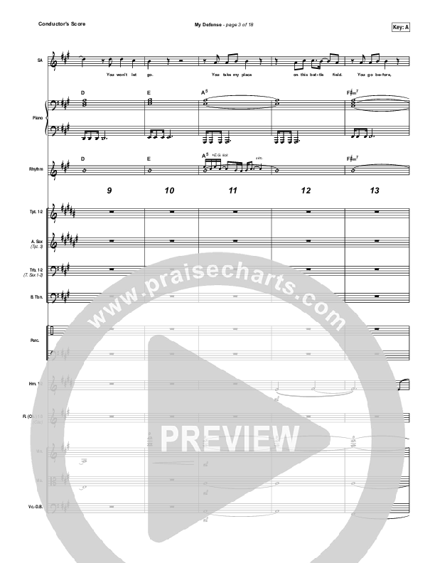 My Defense Conductor's Score (Vertical Worship)