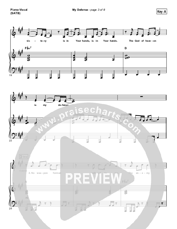 My Defense Piano/Vocal Pack (Vertical Worship)