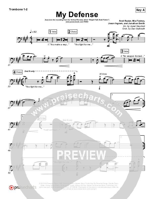 My Defense Trombone 1/2 (Vertical Worship)