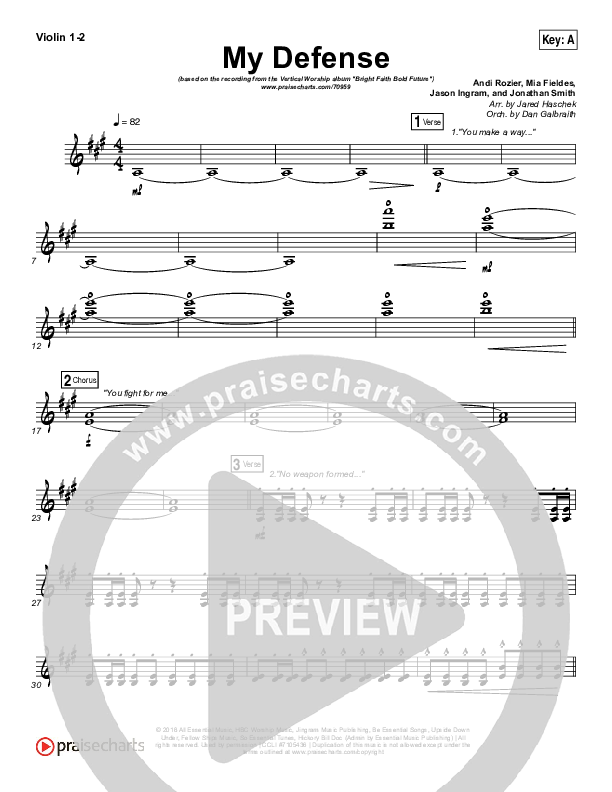 My Defense Violin 1/2 (Vertical Worship)
