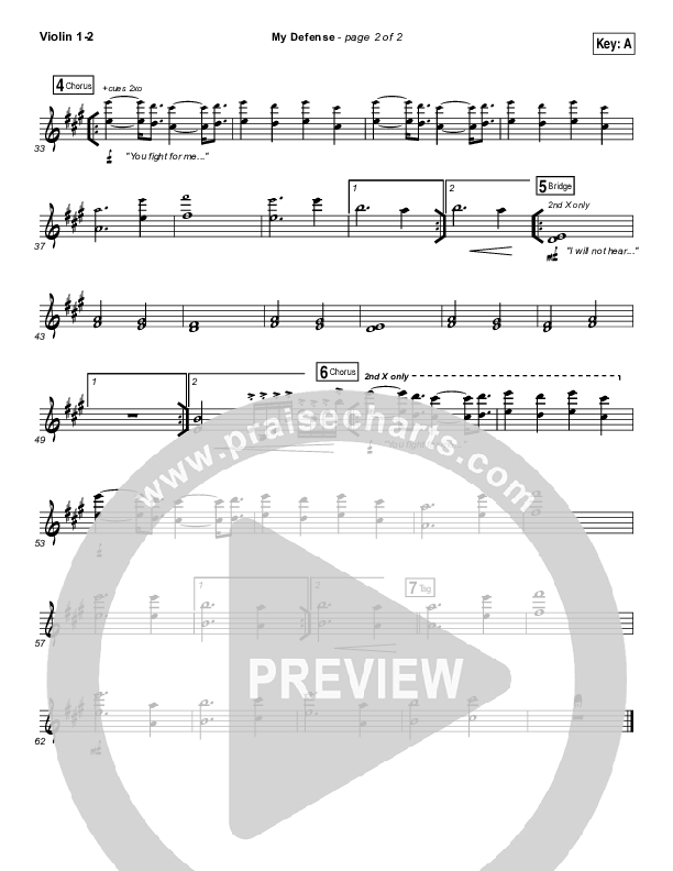 My Defense Violin 1/2 (Vertical Worship)