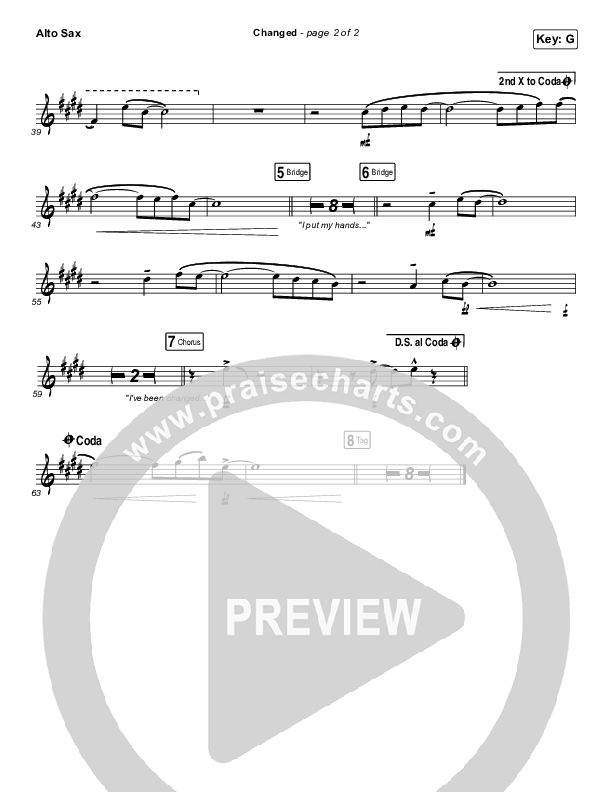 Changed Alto Sax (Jordan Feliz)