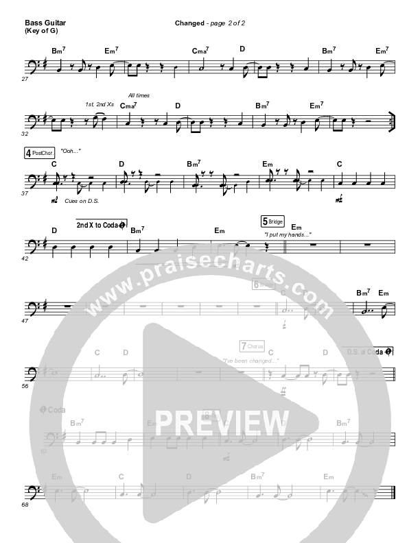 Changed Bass Guitar (Jordan Feliz)