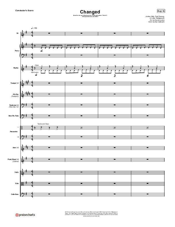 Changed Conductor's Score (Jordan Feliz)