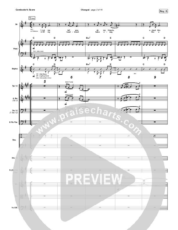 Changed Conductor's Score (Jordan Feliz)