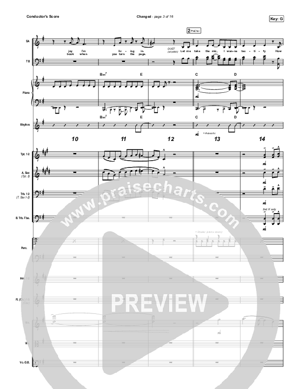 Changed Conductor's Score (Jordan Feliz)