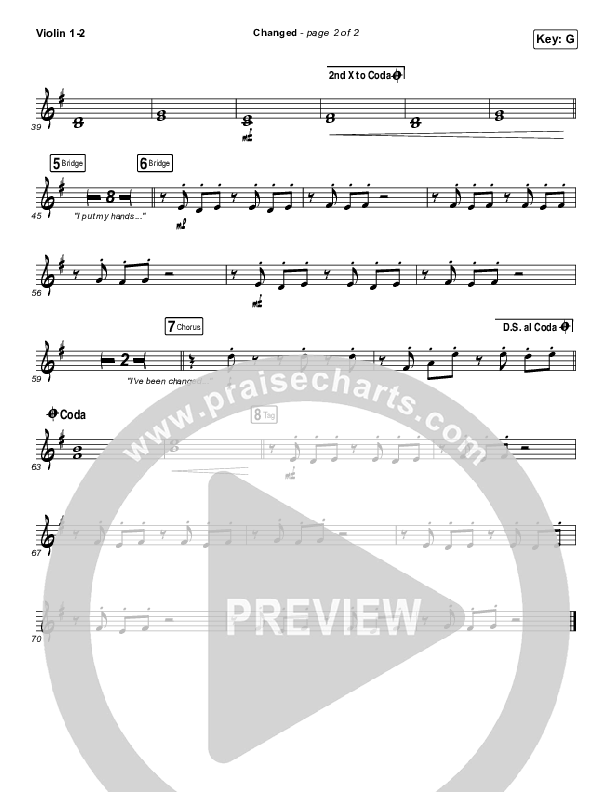 Changed Violin 1/2 (Jordan Feliz)